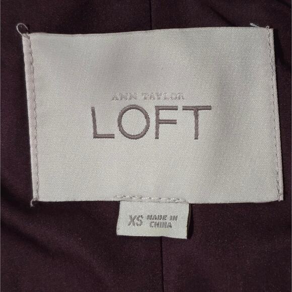 LOFT Moss Green and White Polka Dot Quilted Vest WOMEN'S Size XS - Picture 7 of 7